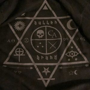 Sullen angels zip up hoodie